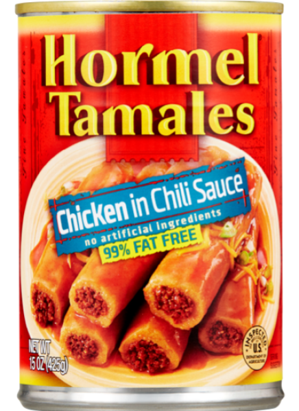 HORMEL Tamales 'Chicken in Chili Sauce' 99% Fat Free 425 gr